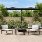 vidaXL Doppelsonnenschirm mit LEDs Schwarz 316x240 cm vidaXL Doppelsonnenschirm mit LEDs Schwarz 316x240 cm