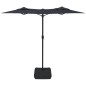 vidaXL Doppelsonnenschirm mit LEDs Schwarz 316x240 cm vidaXL Doppelsonnenschirm mit LEDs Schwarz 316x240 cm