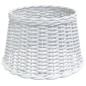 vidaXL Lampenschirm Weiß Ø45x28 cm Korbweide vidaXL Lampenschirm Weiß Ø45x28 cm Korbweide