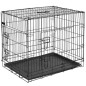 @Pet Hundetransportbox Metall 63x44x50,5 cm Schwarz 15001 @Pet Hundetransportbox Metall 63x44x50,5 cm Schwarz 15001