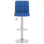 Barhocker 2 Stk. Blau Stoff Barhocker 2 Stk. Blau Stoff