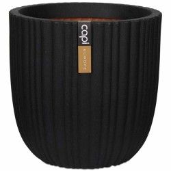 Capi Blumentopf Urban Tube Oval 54 x 52 cm Schwarz KBLT935 