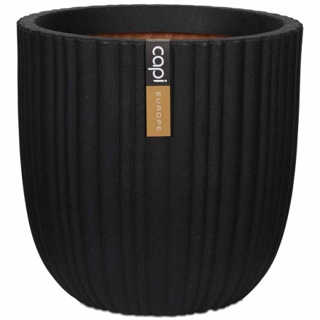 Capi Blumentopf Urban Tube Oval 54 x 52 cm Schwarz KBLT935 
