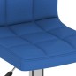 Barhocker 2 Stk. Blau Stoff Barhocker 2 Stk. Blau Stoff