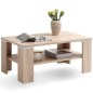 FMD Couchtisch mit Ablage 100×60×46 cm Eichenoptik FMD Couchtisch mit Ablage 100×60×46 cm Eichenoptik
