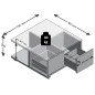 FMD Mobiler Couchtisch 70×70×35,5 cm Betongrau und Hochglanz-Weiß FMD Mobiler Couchtisch 70×70×35,5 cm Betongrau und Hochglanz-Weiß