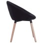 Esszimmerstühle 2 Stk. Schwarz Stoff Esszimmerstühle 2 Stk. Schwarz Stoff