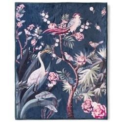 Descanso Tagesdecke SARENZA 130x160 cm Petrolblau