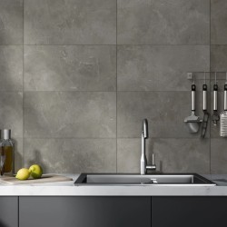 Grosfillex Wandfliesen Gx Wall+ 11 Stk. Marmor-Optik 30x60 cm Grau