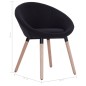 Esszimmerstühle 2 Stk. Schwarz Stoff Esszimmerstühle 2 Stk. Schwarz Stoff