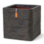 Capi Blumentopf Nature Rib Quadratisch 50x50x50 cm Dunkelbraun Capi Blumentopf Nature Rib Quadratisch 50x50x50 cm Dunkelbraun