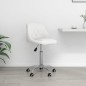 vidaXL Bürostuhl Drehbar Weiß Kunstleder vidaXL Bürostuhl Drehbar Weiß Kunstleder