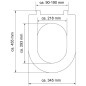 SCHÜTTE Toilettensitz WHITE Duroplast D-Form SCHÜTTE Toilettensitz WHITE Duroplast D-Form
