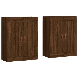 Wandschränke 2 Stk. Braun Eichen-Optik Holzwerkstoff