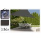 ProGarden Sonnensegel 3x3x3 m Dunkelgrau Dreieckig ProGarden Sonnensegel 3x3x3 m Dunkelgrau Dreieckig