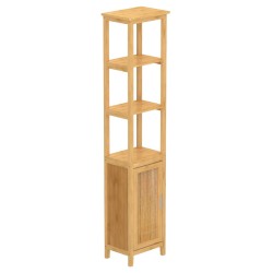 EISL Hochschrank mit 3 Fächern Bambus 40x30x190 cm   