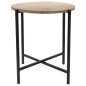 Ambiance Beistelltisch Rund Holz und Metall 45 cm Ambiance Beistelltisch Rund Holz und Metall 45 cm
