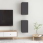 vidaXL TV-Schränke 2 Stk. Grau 30,5x30x60 cm Holzwerkstoff vidaXL TV-Schränke 2 Stk. Grau 30,5x30x60 cm Holzwerkstoff