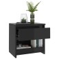 vidaXL Nachttisch Hochglanz-Schwarz 40x30x39 cm Holzwerkstoff vidaXL Nachttisch Hochglanz-Schwarz 40x30x39 cm Holzwerkstoff