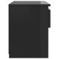 vidaXL Nachttisch Hochglanz-Schwarz 40x30x39 cm Holzwerkstoff vidaXL Nachttisch Hochglanz-Schwarz 40x30x39 cm Holzwerkstoff