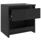 vidaXL Nachttisch Hochglanz-Schwarz 40x30x39 cm Holzwerkstoff vidaXL Nachttisch Hochglanz-Schwarz 40x30x39 cm Holzwerkstoff
