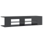 vidaXL TV-Schrank mit LED-Leuchten Hochglanz-Grau 135x39x30 cm vidaXL TV-Schrank mit LED-Leuchten Hochglanz-Grau 135x39x30 cm