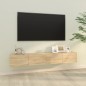 vidaXL TV-Wandschränke 2 Stk. Sonoma-Eiche 100x30x30 cm Holzwerkstoff vidaXL TV-Wandschränke 2 Stk. Sonoma-Eiche 100x30x30 cm Holzwerkstoff