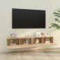 vidaXL TV-Wandschränke 2 Stk. Sonoma-Eiche 100x30x30 cm Holzwerkstoff vidaXL TV-Wandschränke 2 Stk. Sonoma-Eiche 100x30x30 cm Holzwerkstoff