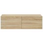 vidaXL TV-Wandschränke 2 Stk. Sonoma-Eiche 100x30x30 cm Holzwerkstoff vidaXL TV-Wandschränke 2 Stk. Sonoma-Eiche 100x30x30 cm Holzwerkstoff