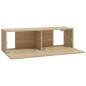 vidaXL TV-Wandschränke 2 Stk. Sonoma-Eiche 100x30x30 cm Holzwerkstoff vidaXL TV-Wandschränke 2 Stk. Sonoma-Eiche 100x30x30 cm Holzwerkstoff