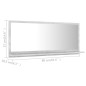 vidaXL Badspiegel Betongrau 90x10,5x37 cm Holzwerkstoff vidaXL Badspiegel Betongrau 90x10,5x37 cm Holzwerkstoff