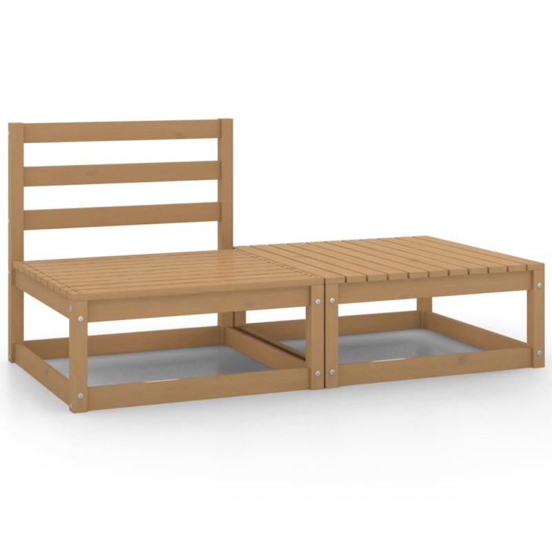 vidaXL 2-tlg. Garten-Lounge-Set Honigbraun Massivholz Kiefer vidaXL 2-tlg. Garten-Lounge-Set Honigbraun Massivholz Kiefer