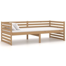 vidaXL Tagesbett Honigbraun Kiefer Massivholz 90x200 cm