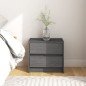 vidaXL Nachttisch Grau 40x30,5x35,5 cm Massivholz Kiefer vidaXL Nachttisch Grau 40x30,5x35,5 cm Massivholz Kiefer