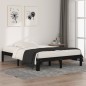 vidaXL Massivholzbett Schwarz 135x190 cm vidaXL Massivholzbett Schwarz 135x190 cm