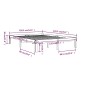 vidaXL Massivholzbett Schwarz 135x190 cm vidaXL Massivholzbett Schwarz 135x190 cm