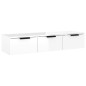 vidaXL Wandschrank Hochglanz-Weiß 102x30x20 cm Holzwerkstoff vidaXL Wandschrank Hochglanz-Weiß 102x30x20 cm Holzwerkstoff