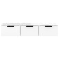 vidaXL Wandschrank Hochglanz-Weiß 102x30x20 cm Holzwerkstoff vidaXL Wandschrank Hochglanz-Weiß 102x30x20 cm Holzwerkstoff