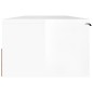 vidaXL Wandschrank Hochglanz-Weiß 102x30x20 cm Holzwerkstoff vidaXL Wandschrank Hochglanz-Weiß 102x30x20 cm Holzwerkstoff