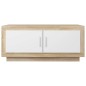 vidaXL Couchtisch Weiß Sonoma-Eiche 102x50x45 cm Holzwerkstoff vidaXL Couchtisch Weiß Sonoma-Eiche 102x50x45 cm Holzwerkstoff
