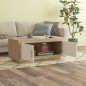 vidaXL Couchtisch Weiß Sonoma-Eiche 102x50x45 cm Holzwerkstoff vidaXL Couchtisch Weiß Sonoma-Eiche 102x50x45 cm Holzwerkstoff