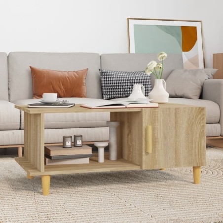 vidaXL Couchtisch Sonoma-Eiche 90x50x40 cm Holzwerkstoff