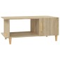 vidaXL Couchtisch Sonoma-Eiche 90x50x40 cm Holzwerkstoff vidaXL Couchtisch Sonoma-Eiche 90x50x40 cm Holzwerkstoff