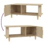 vidaXL Couchtisch Sonoma-Eiche 90x50x40 cm Holzwerkstoff vidaXL Couchtisch Sonoma-Eiche 90x50x40 cm Holzwerkstoff