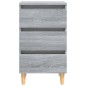 vidaXL Nachttische mit Massivholz-Beinen 2 Stk. Grau Sonoma 40x35x69cm vidaXL Nachttische mit Massivholz-Beinen 2 Stk. Grau Sonoma 40x35x69cm