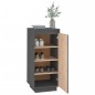 vidaXL Schuhschrank Grau 35x35x80 cm Massivholz Kiefer vidaXL Schuhschrank Grau 35x35x80 cm Massivholz Kiefer