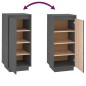 vidaXL Schuhschrank Grau 35x35x80 cm Massivholz Kiefer vidaXL Schuhschrank Grau 35x35x80 cm Massivholz Kiefer