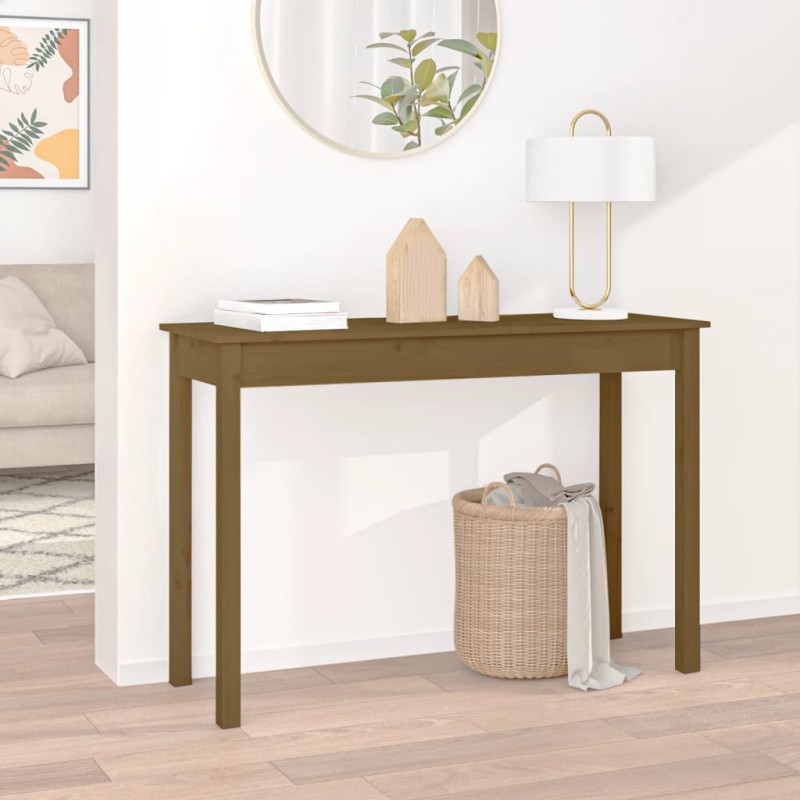 vidaXL Konsolentisch Honigbraun 110x40x75 cm Massivholz Kiefer vidaXL Konsolentisch Honigbraun 110x40x75 cm Massivholz Kiefer
