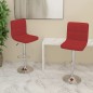 Barhocker 2 Stk. Weinrot Stoff Barhocker 2 Stk. Weinrot Stoff