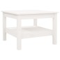 vidaXL Couchtisch Weiß 55x55x40 cm Massivholz Kiefer vidaXL Couchtisch Weiß 55x55x40 cm Massivholz Kiefer